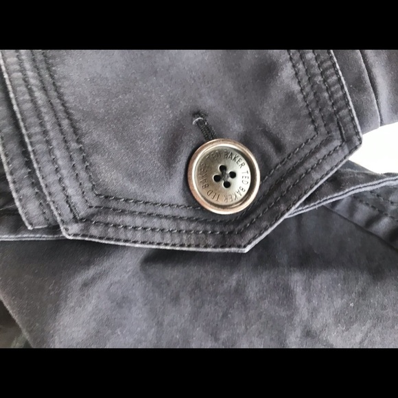 Ted Baker Black Tie Waist Water Resistant Jacket - Picture 8 of 9